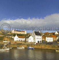 Crail, East Neuk of Fife Colour Art Greetings Card