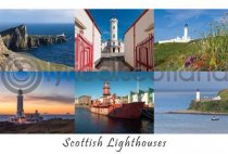 Scottish Lighthouses Composite Postcard