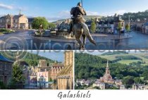 Galashiels Composite Postcard
