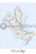Skye Map Postcard