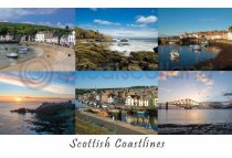 Scottish Coastlines Composite 1 East Postcard
