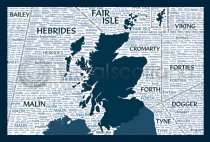 Scotland Shipping Forecast Postcard