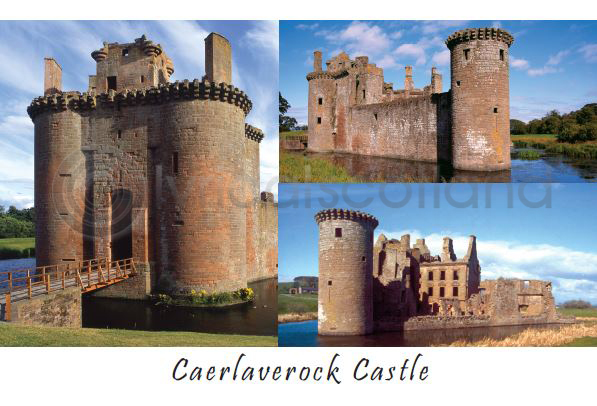 Caerlaverock Castle Composite Postcard
