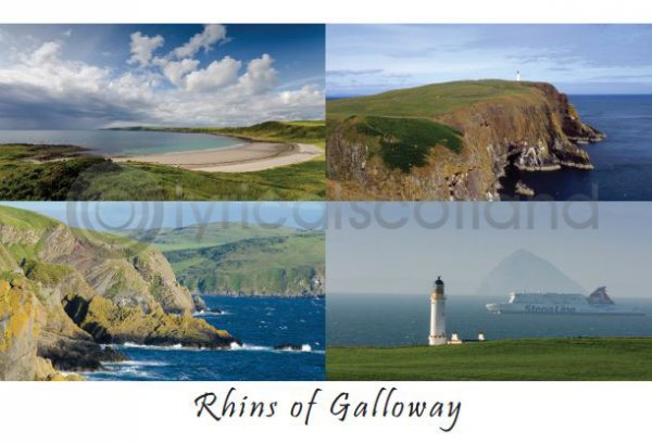 Rhins of Galloway Composite Postcard
