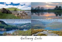 Galloway Lochs Composite Postcard