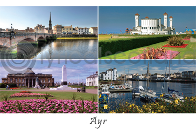 Ayr Composite Postcard