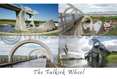 Falkirk Wheel Composite Postcard