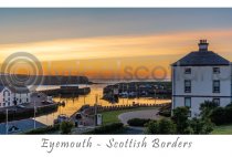 Eyemouth Harbour at Dusk Postcard