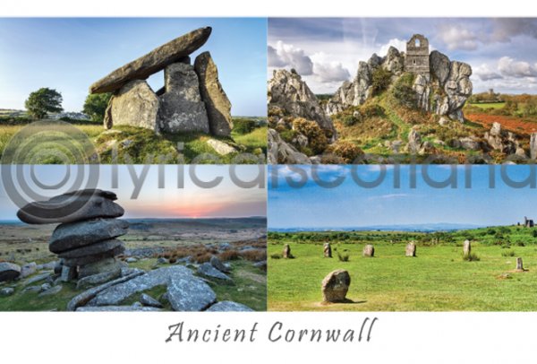 Ancient Cornwall Composite Postcard