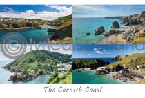 Cornish Coast Composite Postcard