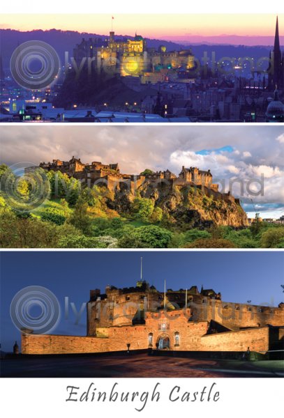 Edinburgh Castle Composite Postcard
