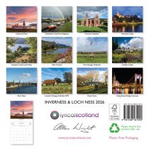 2026 Calendar Inverness & Loch Ness