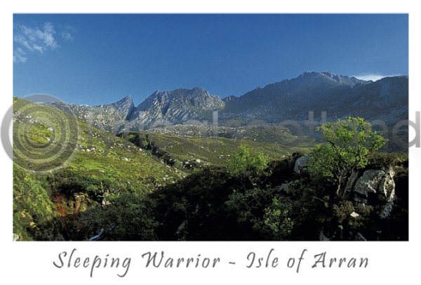 Sleeping Warrior - Isle of Arran Postcard