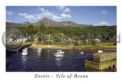 Corrie Harbour - Isle of Arran Postcard
