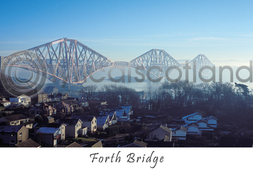 Forth Bridge From North Queensferry Postcard
