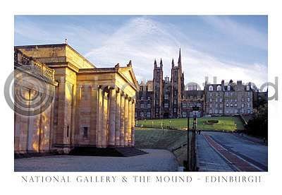 National Gallery & the Mound Postcard
