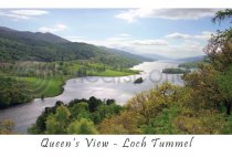 Loch Tummel, Queens View Postcard