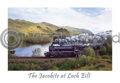 Jacobite At Loch Eilt Postcard