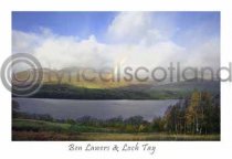 Ben Lawers & Loch Tay Rainbow Postcard