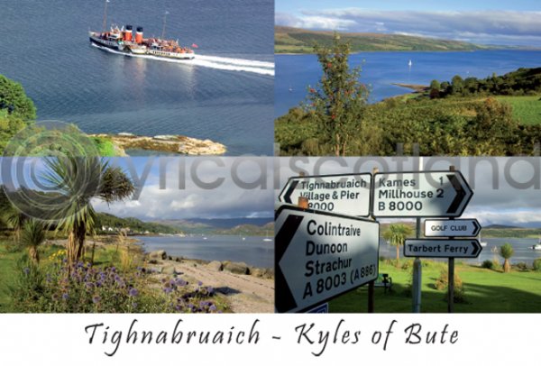Tighnabruaich, Kyles of Bute Composite Postcard