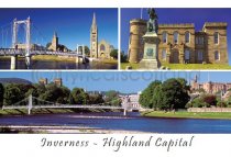 Inverness Highland Capital - Day Composite Postcard