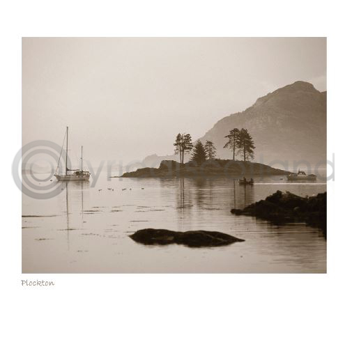Plockton, Wester Ross Sepia Greetings Card