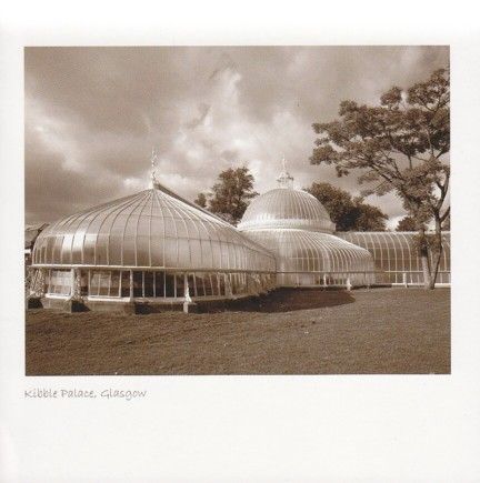 Kibble Palace Sepia Greetings Card