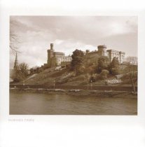 Inverness Castle Sepia Greetings Card