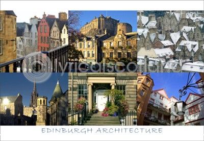Edinburgh Architecture Postcard