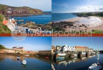 Scottish Borders Coastline Composite Postcard