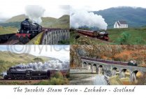 Jacobite Lochaber Composite Postcard