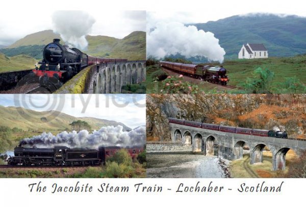 Jacobite Lochaber Composite Postcard