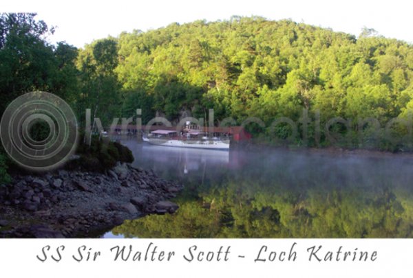 SS Sir Walter Scott, Loch Katrine Postcard