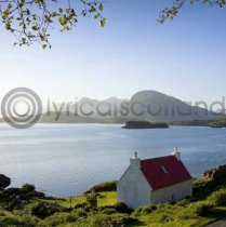 Highland Cottage, Torridon Colour Photo Greetings Card