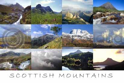 Scottish Mountains Postcard