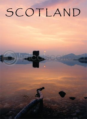 Scotland - Castle Stalker Sunset Magnet