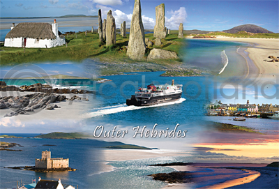 Outer Hebrides Fusion Postcard