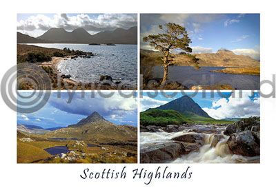 Scottish Highlands Composite Postcard