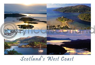 Scotland's West Coast Composite 1 Postcard