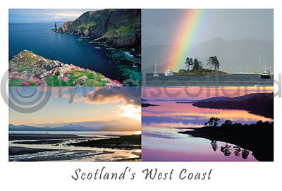 Scotland's West Coast Composite 2 Postcard